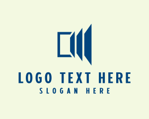 Abstract Door Symbol logo design