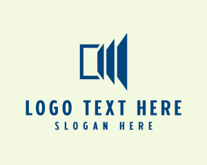 Modern - Abstract Door Symbol logo design
