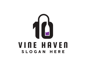 Number 10 Winery logo design