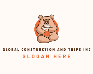 Bear - Cute Bear Juice logo design