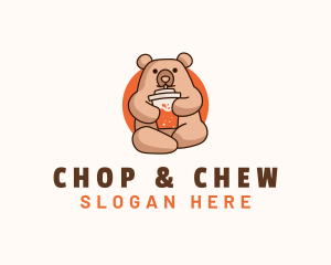 Bear - Cute Bear Juice logo design