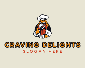 Craving - Turkey Chicken Chef Restaurant logo design