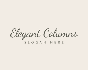 Classy Elegant Calligraphy logo design