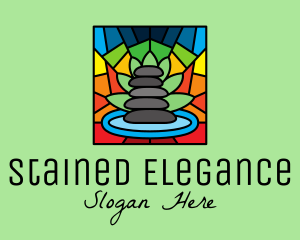 Multicolor Spa Mosaic logo design