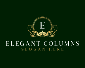 Luxury Floral Elegant Classic logo design