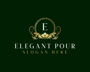 Luxury Floral Elegant Classic logo design