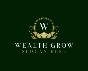 Luxury Floral Elegant Classic logo design