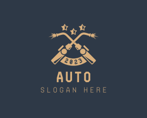 Restoration - Blowtorch Automotive Repair logo design