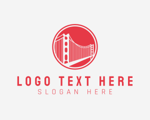 Sf - San Francisco Bridge Landmark logo design