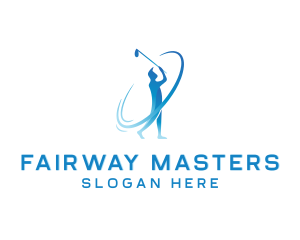 Golfer - Golf Sports Tournament Athlete logo design