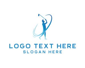 Golf Club - Golf Sports Tournament Athlete logo design
