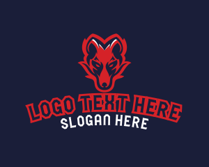 Mascot - Angry Wolf Esports logo design