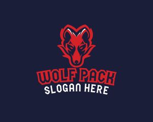Wolf - Angry Wolf Esports logo design