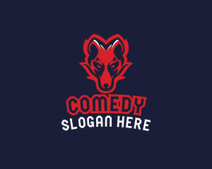 Wolf - Angry Wolf Esports logo design
