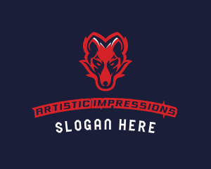 Angry Wolf Esports logo design