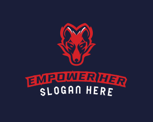 Angry Wolf Esports logo design