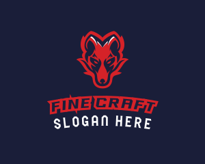 Angry Wolf Esports logo design