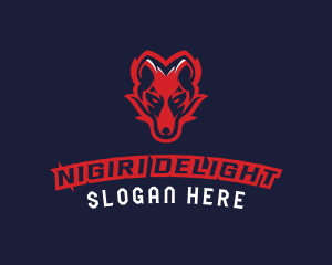 Angry Wolf Esports logo design