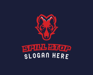 Angry Wolf Esports logo design