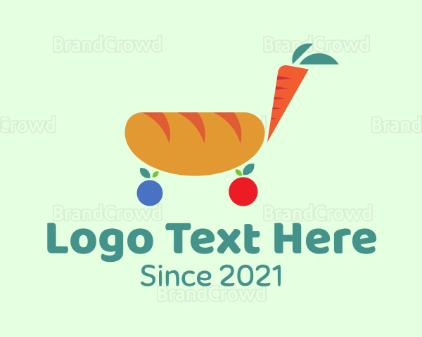 Bread Carrot Cart Logo