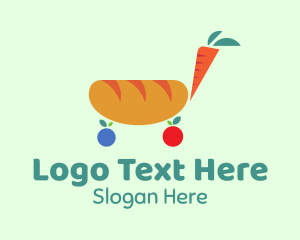 Bread Carrot Cart  Logo