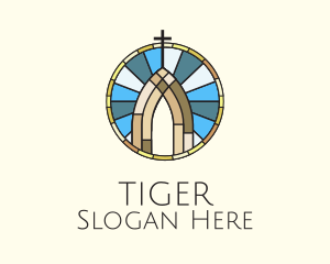 Church Stained Glass Logo