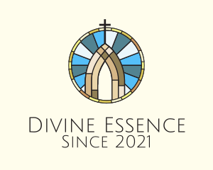 Sacred - Church Stained Glass logo design