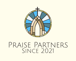 Praise - Church Stained Glass logo design