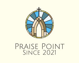 Praise - Church Stained Glass logo design