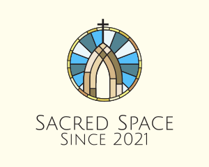 Altar - Church Stained Glass logo design