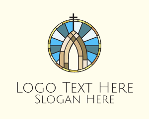 Church Stained Glass Logo