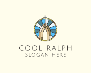 Church Stained Glass logo design