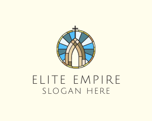 Church Stained Glass logo design