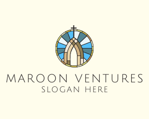 Church Stained Glass logo design