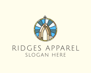 Church Stained Glass logo design