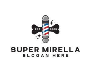 Pet Grooming Barber Logo