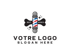 Pet Grooming Barber Logo