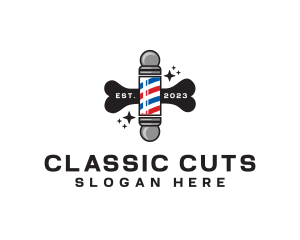 Barber - Pet Grooming Barber logo design
