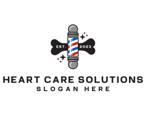 Pet Grooming Barber logo design