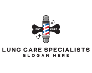 Pet Grooming Barber logo design