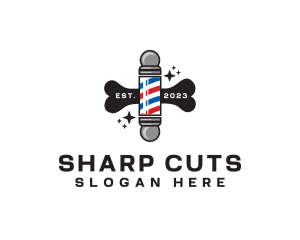 Barber - Pet Grooming Barber logo design