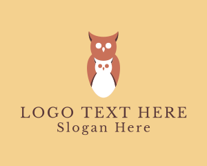 Hooter - Owl Bird Aviary logo design
