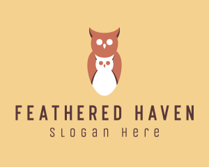 Birdwatching - Owl Bird Aviary logo design