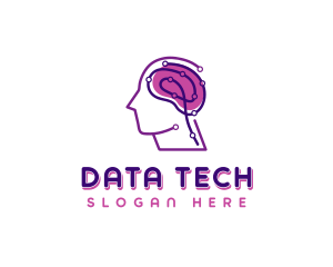 Data - Artificial Intelligence Data logo design