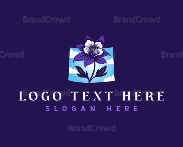 Colorado Nature Flower Logo