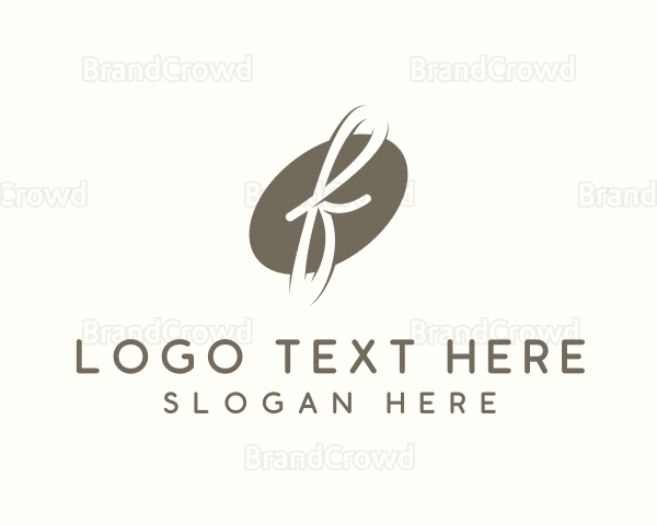 Brand Business Cursive Letter F Logo