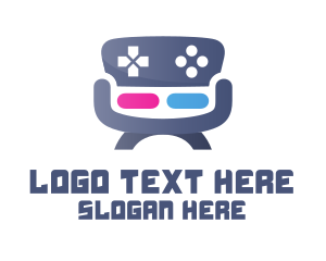 Entertainment - Controller Chair logo design