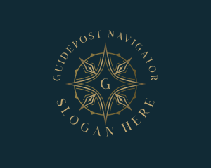 Premium Compass Navigation logo design