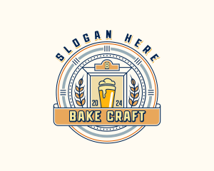 Wheat Beer Brewery logo design