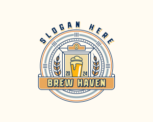 Wheat Beer Brewery logo design